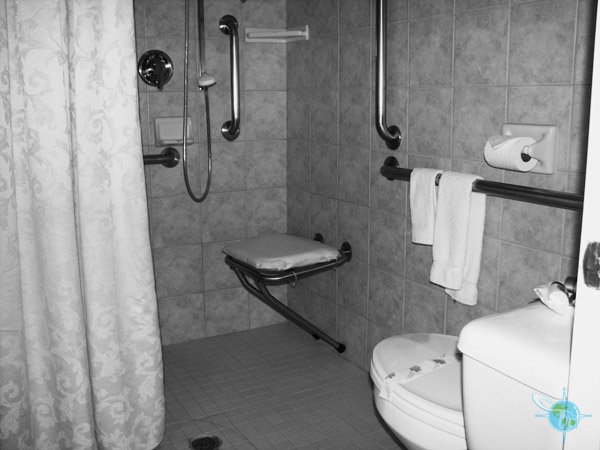 Wheelchair Accessible Places To Stay In, Lake Tahoe Shower Curtain