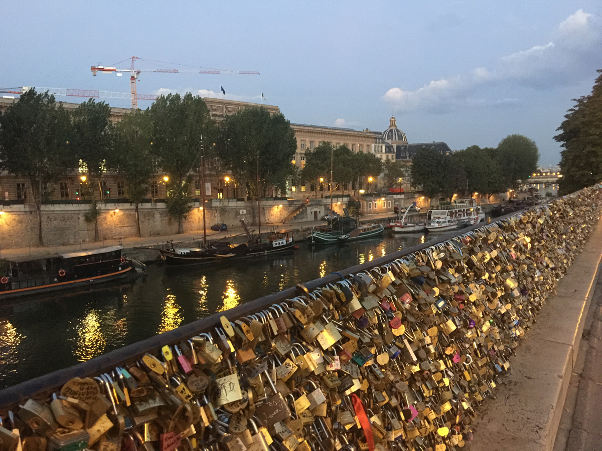Love locks near pont neuf.