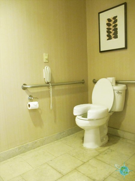 Toilet (with travel pad)