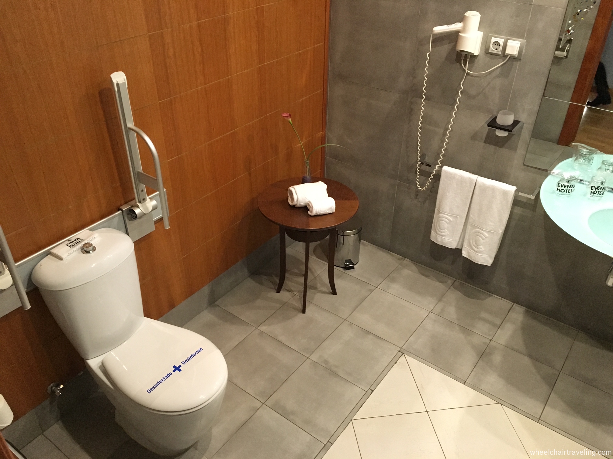 Barcelona hotel bathroom toilet