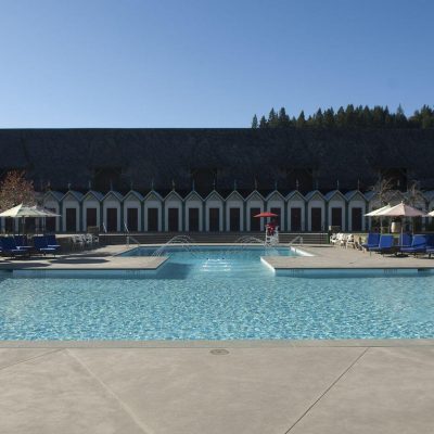 Accessible Cabana Pool at the Francis Coppola Winery in California