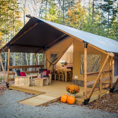 Maine Accessible Glamping Yurt Campsite