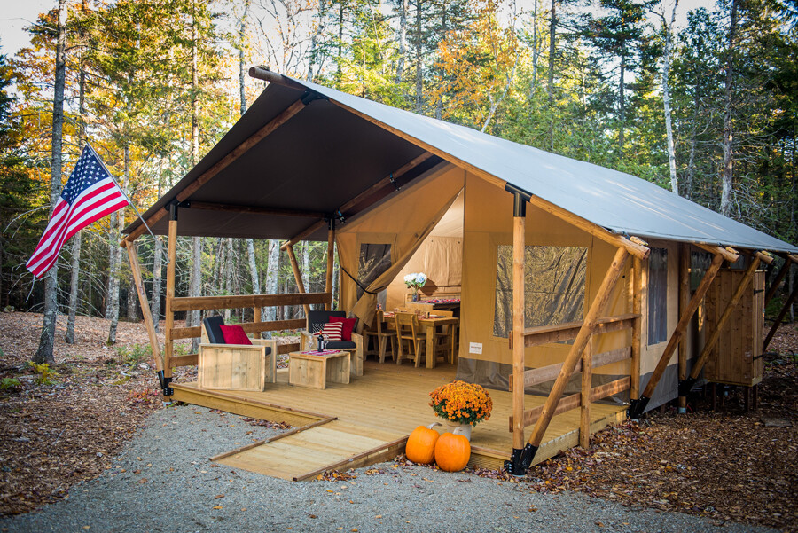 Maine Accessible Glamping Yurt Campsite
